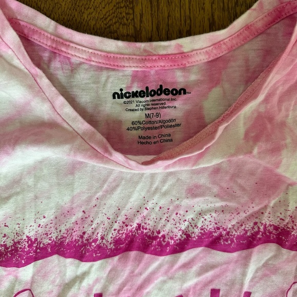 Spongebob Pink Tie Dye Tank - Picture 2 of 3
